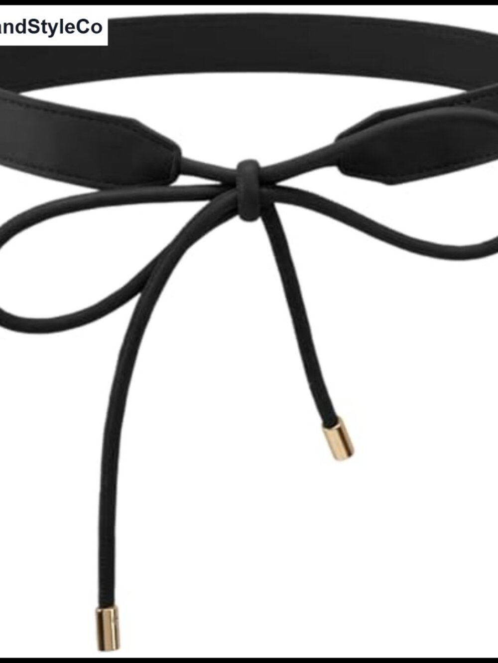 Women Skinny Skinny Tie Knot Waist Belt PU Leather Rope Thin Waistband Boho